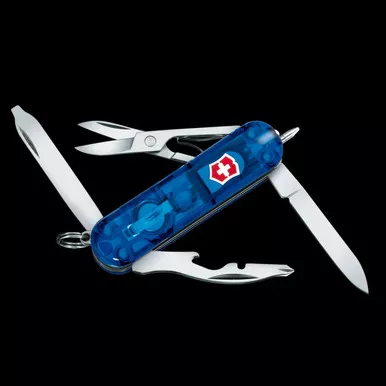 Victorinox Midnite Manager 58mm Blue Transparent Folding Knife