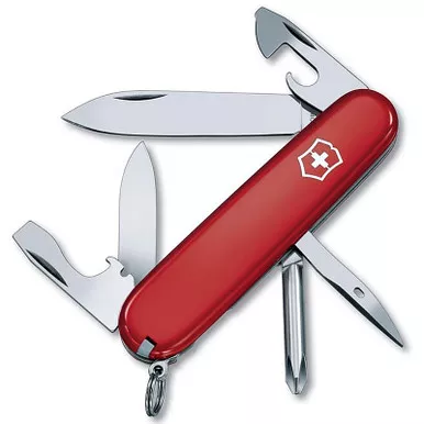 Victorinox Swiss Army Tinker Knife 10 Function SS Blade Polymer Handle Red