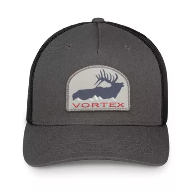 VORTEX Men's Elk Patch Charcoal Cap (223-06-CHR)