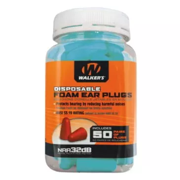Walker’s Disposable Foam Ear Plugs50 Pair #GWP-FP-50PK-TL