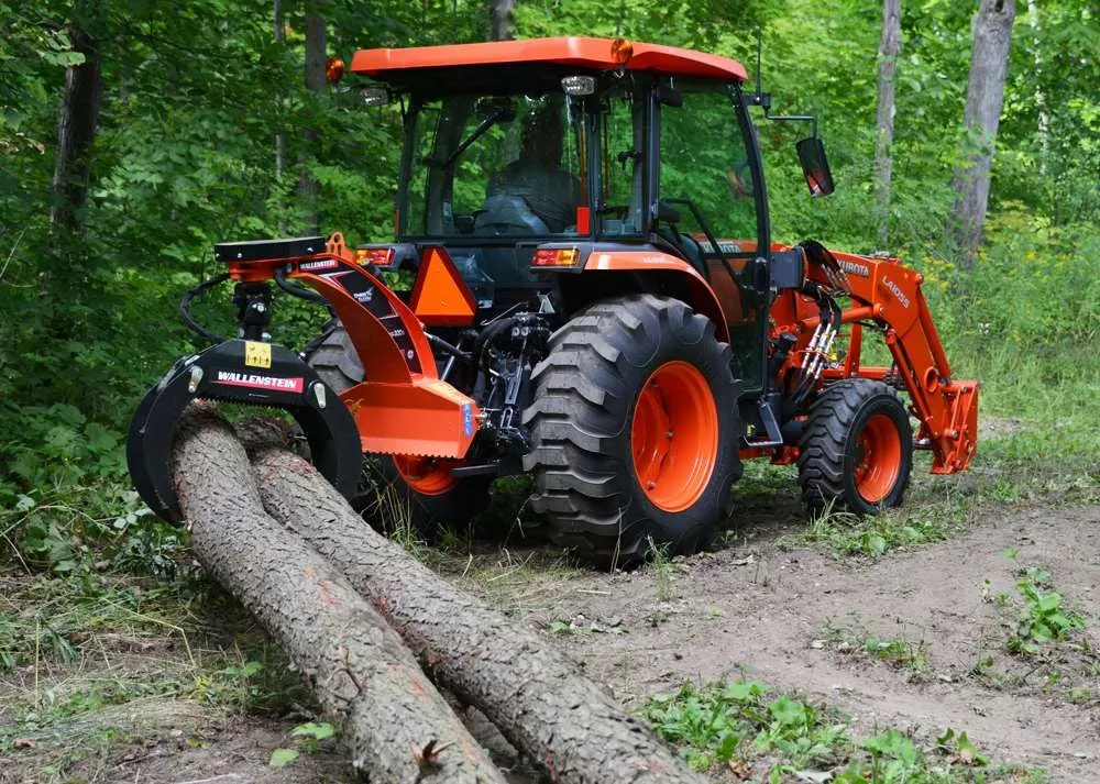 Wallenstein Log Grapple | LXG-320-330 Series | Grapple Opening 48″ – 55″ | 25-120+ HP | For Tractors