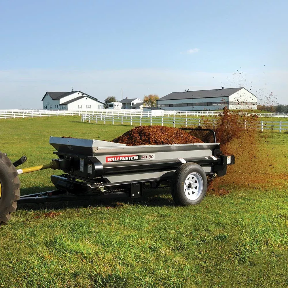 Wallenstein Manure Spreader | MX Series | Width 48″, 57″ & 63″ | 12-50 HP | For Tractors & Lawn Mowers