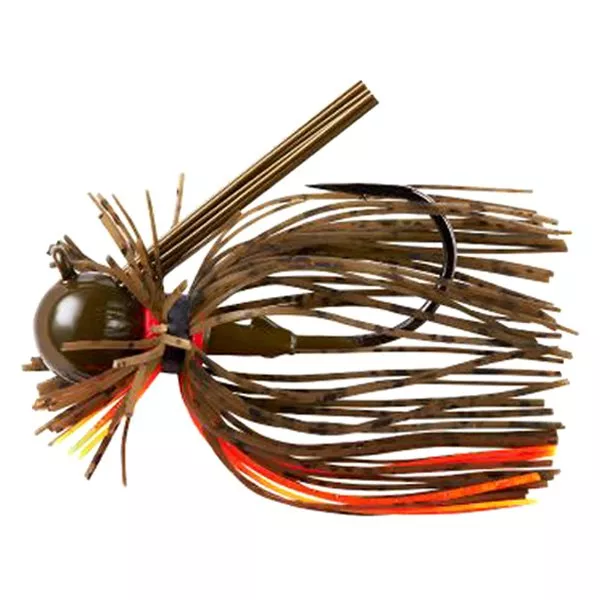 War Eagle Heavy Finesse Jig – 1/2 Oz Green Pump Orange #WE12HFJ121