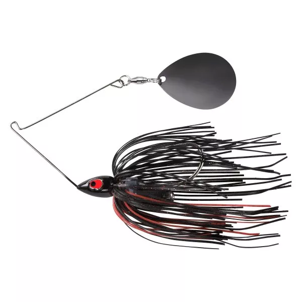 War Eagle Night Time Spinnerbait – 3/4 Oz Black Red #WE34PSBN38