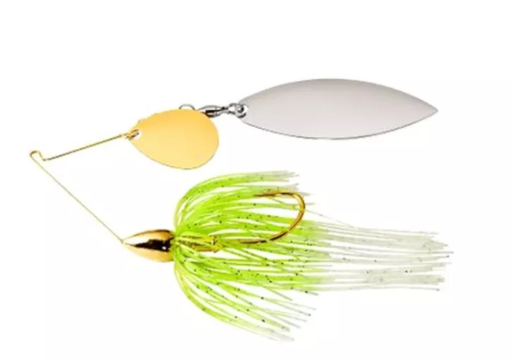 War Eagle Tandem Willow 1/2 oz. Spinnerbait – White Chartreuse