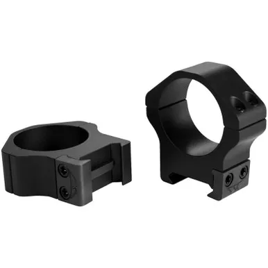 Warne 1" Maxima Horizontal Permanent-Attachable Weaver-Style Rings Matte High