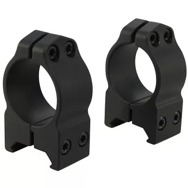 Warne 1" Maxima Permanent-Attachable Weaver-Style Rings Matte Medium