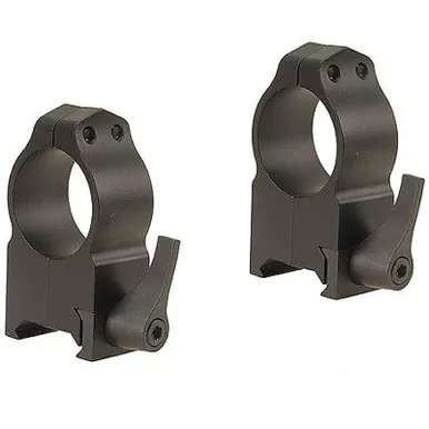 Warne 1" Maxima Quick-Detachable Weaver-Style Rings Matte Extra-High