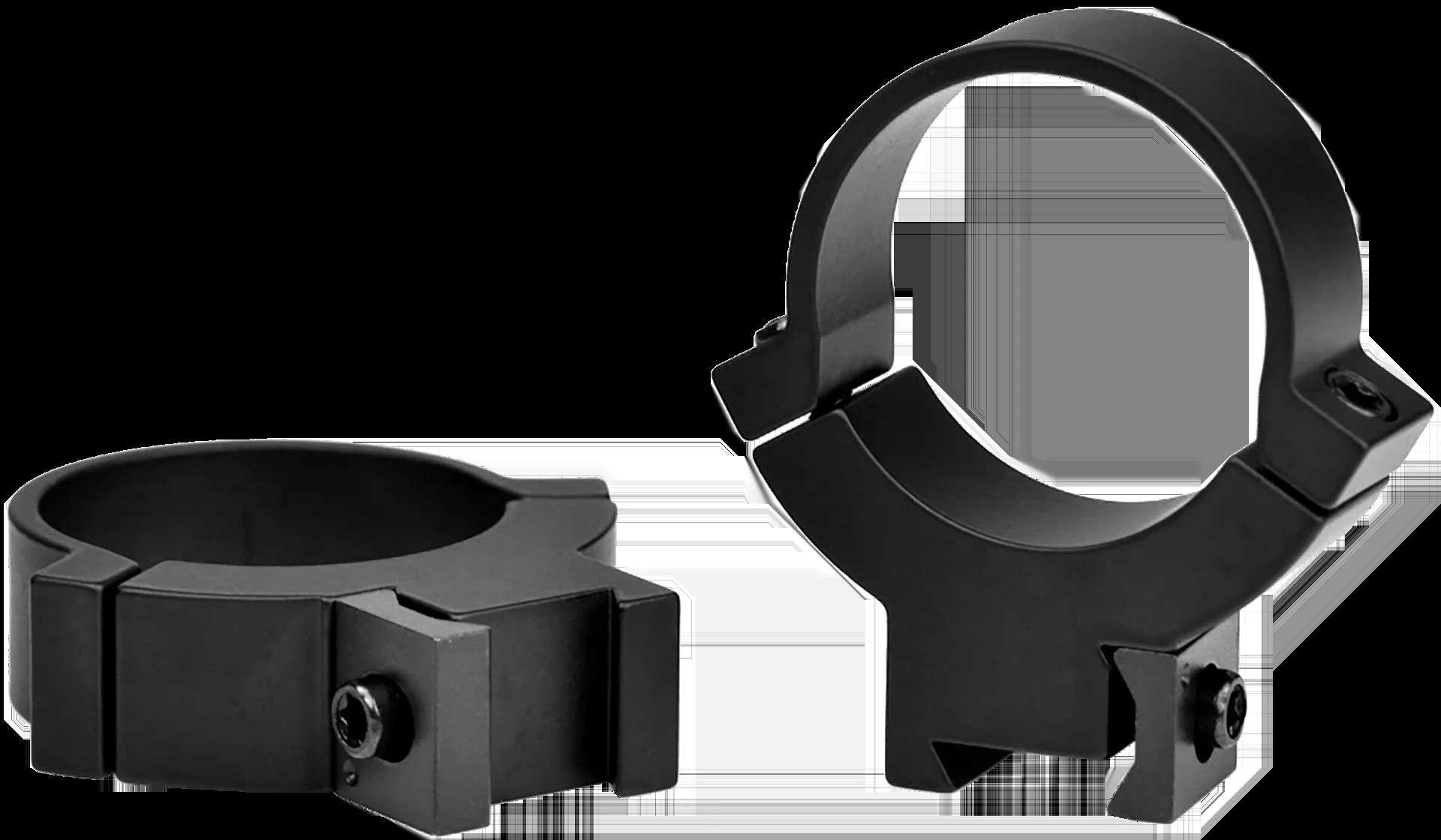 Warne Rimfire 70/30 Horizontal Split Scope Rings Dovetail Mount High 30mm Matte Black 732M