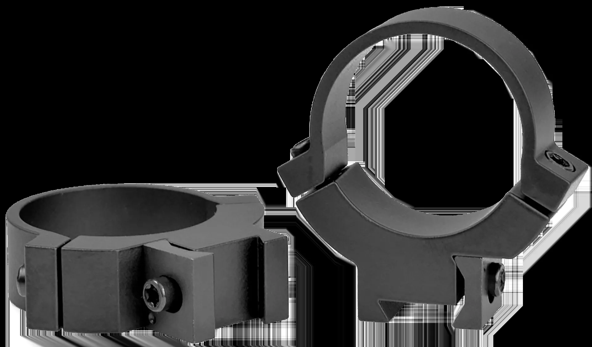 Warne Rimfire 70/30 Horizontal Split Scope Rings Dovetail Mount Medium 30mm Black 731M