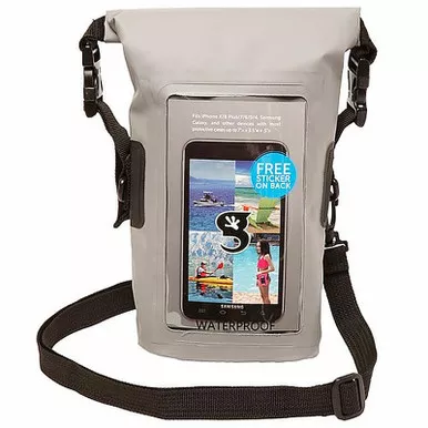 Waterproof Phone Tote - Grey