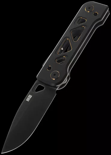 WE Knife Tyro Golden Titanium Black Folding Knife
