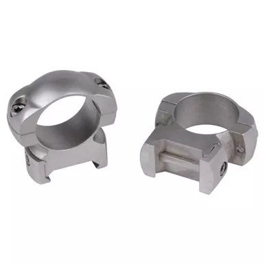 WEAVER Grand Slam Steel 1in Silver Top Mount Rings