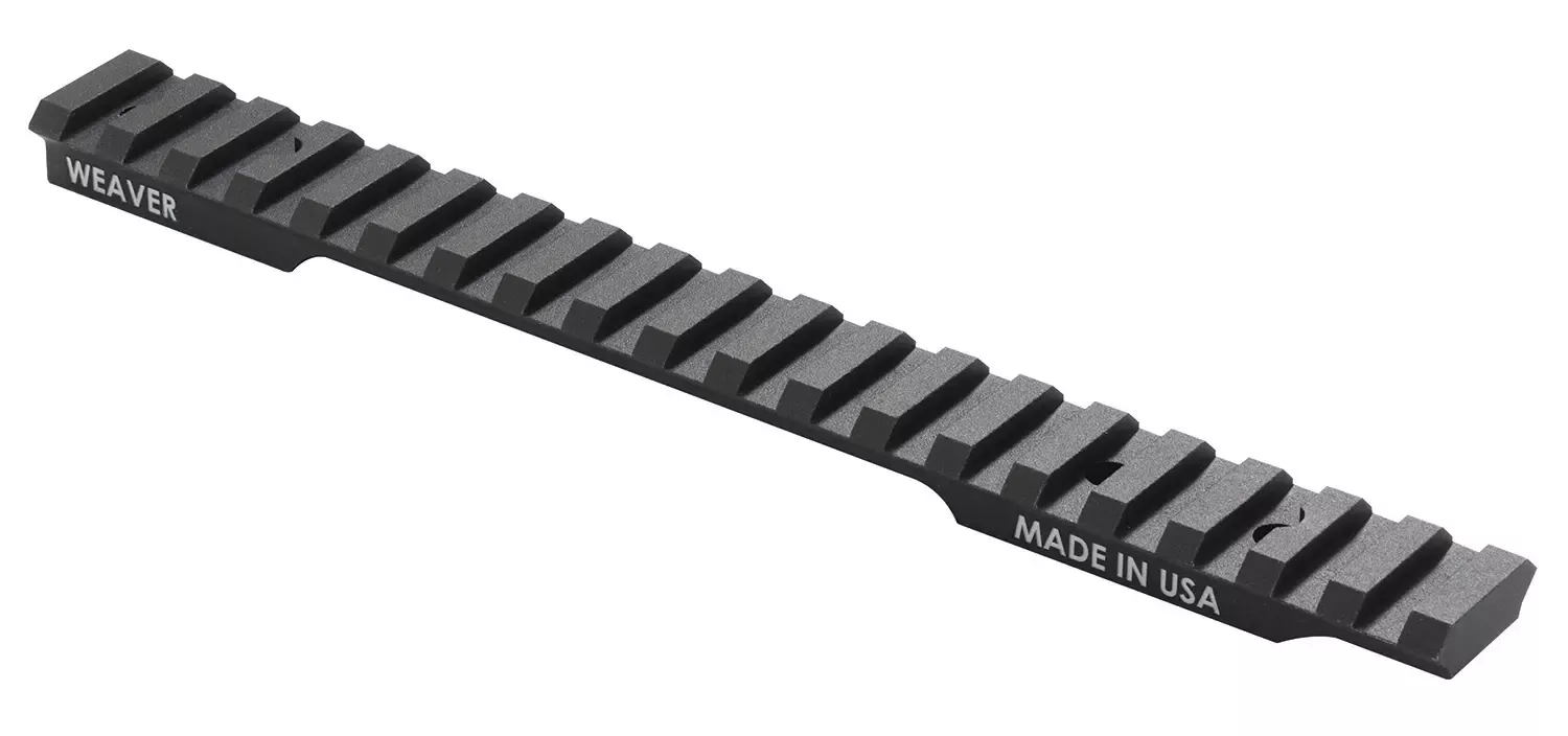 Weaver Mounts Extended Multi-Slot Base Black Anodized Savage 110 Short Action 20 MOA