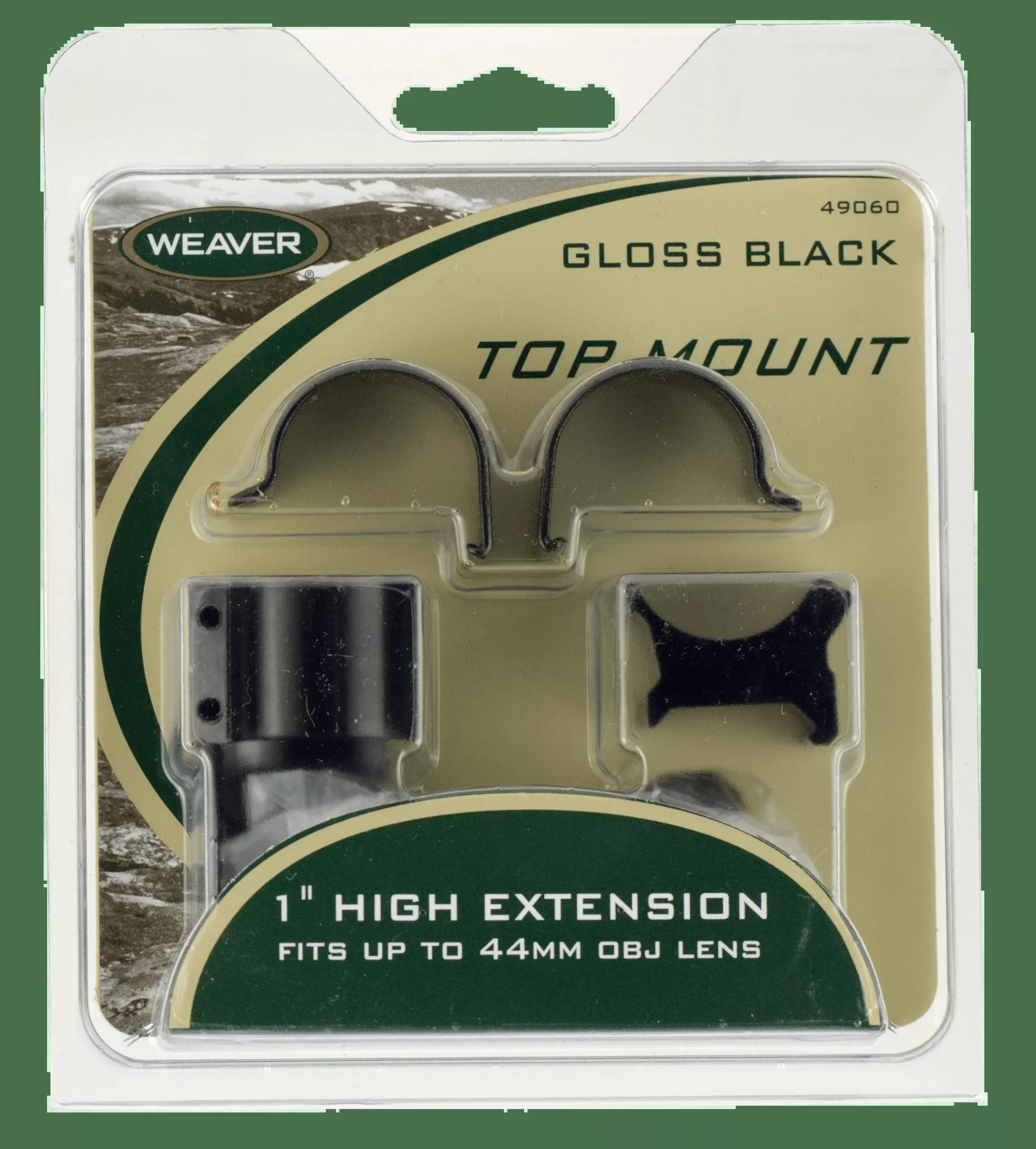 Weaver Top Mount Scope Rings (Matte 1in. Extention Extra High Weaver)