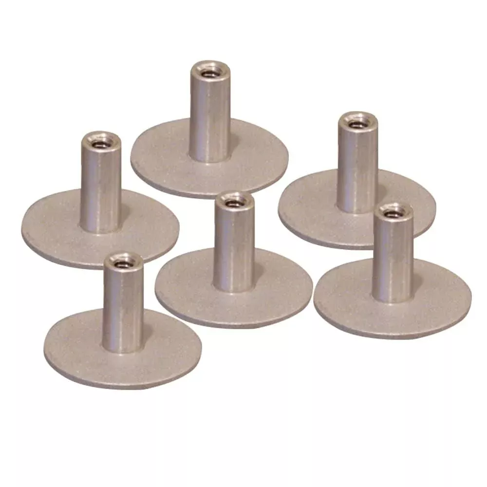 Weld Mount Stainless Steel Standoff 1.25" Base1/4" x 20 Thread .75Tall - 6-Pack - 142012304