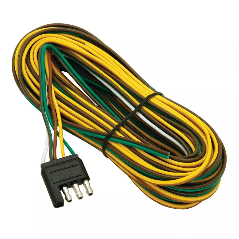 Wesbar 4-Way Flat 25 FT. Trailer End – Wishbone Harness – 3 FT. Ground