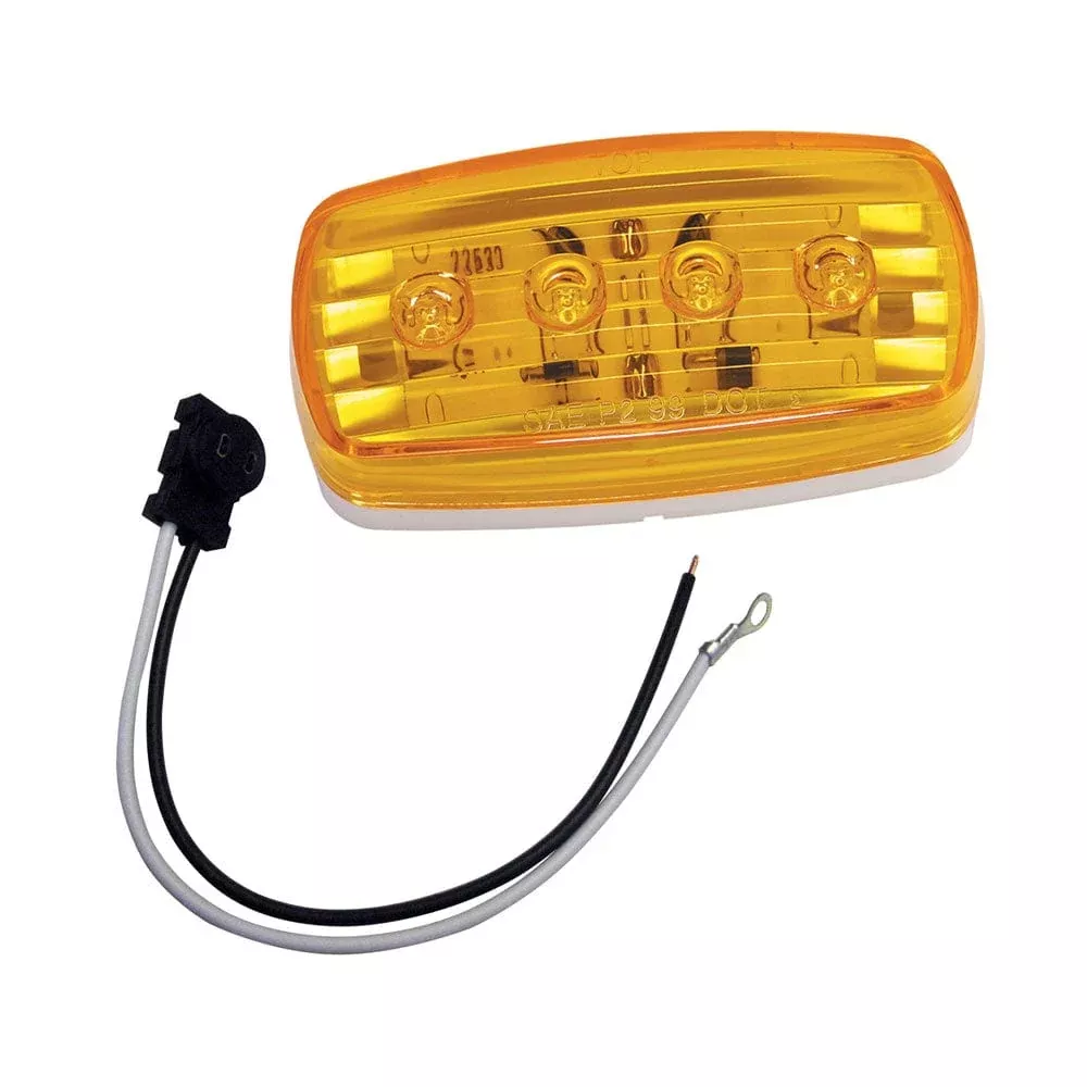 Wesbar LED Clearance/Side Marker Light – Amber #58 w/Pigtail