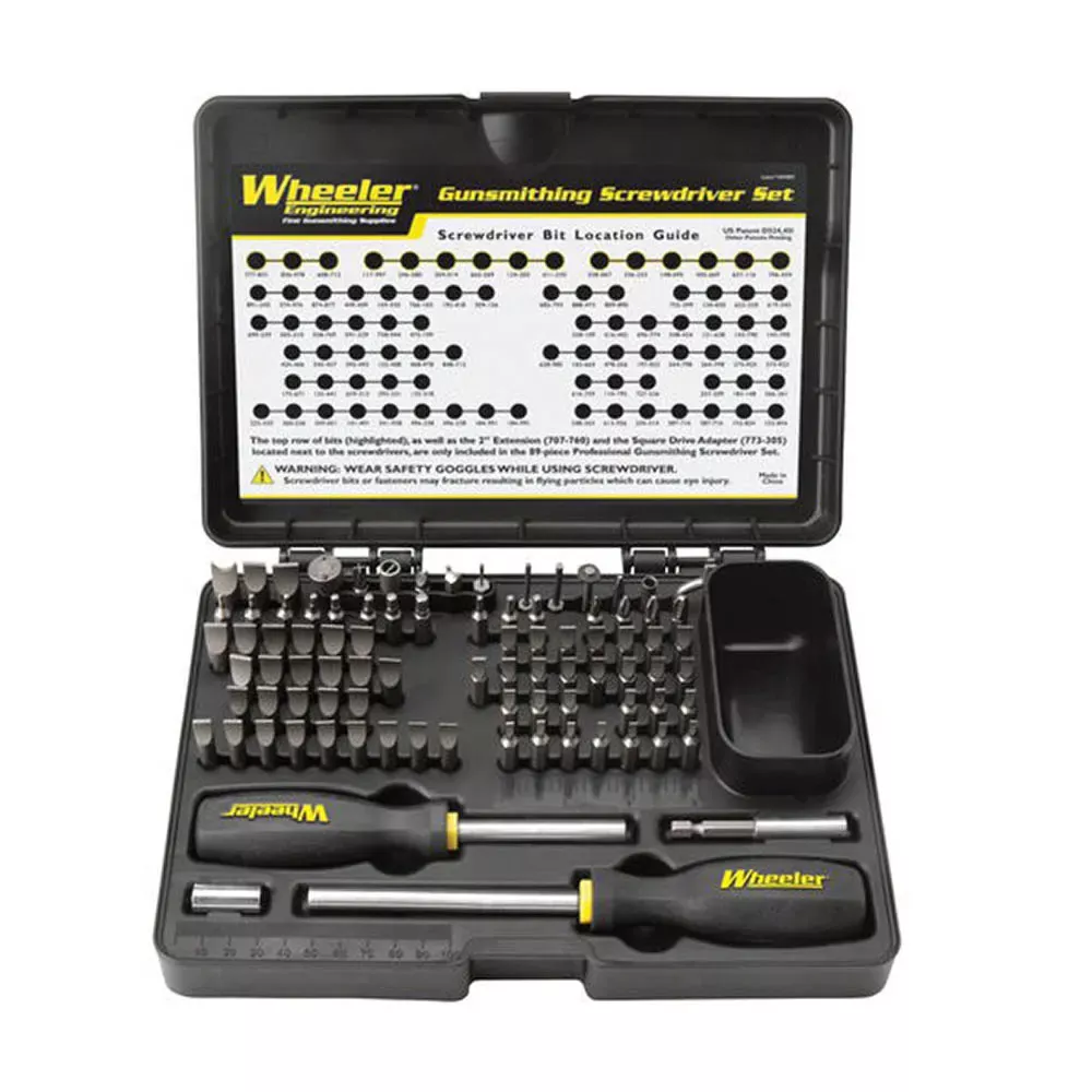 Wheeler 89 Piece Professional Gunsmithing Screwdriver Set