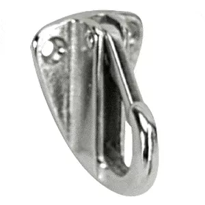 Whitecap Fender Hook – CP/Brass – 1-9/16″ x 1-3/16″