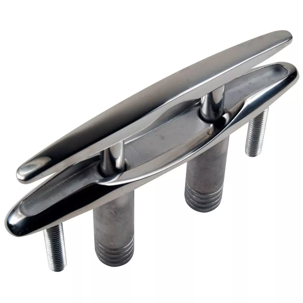 Whitecap Pull Up Stainless Steel Cleat - 8" - 6710