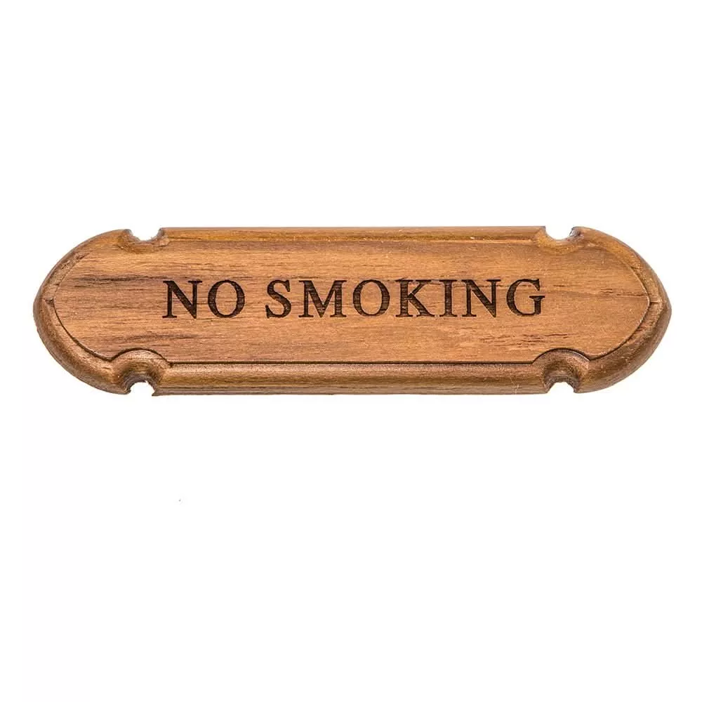 Whitecap Teak "No Smoking" Name Plate - 62672