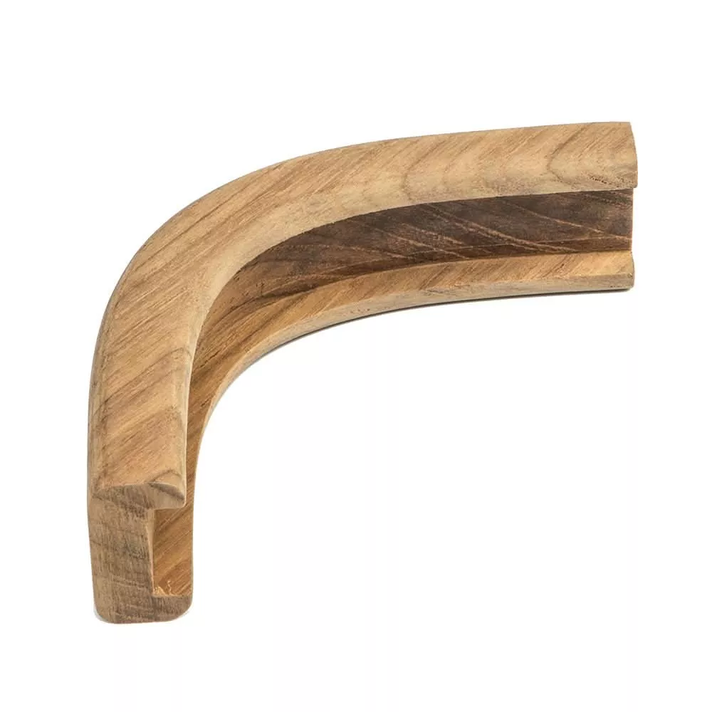 Whitecap Teak Track Outside Corner Molding - 3/4" - 60827