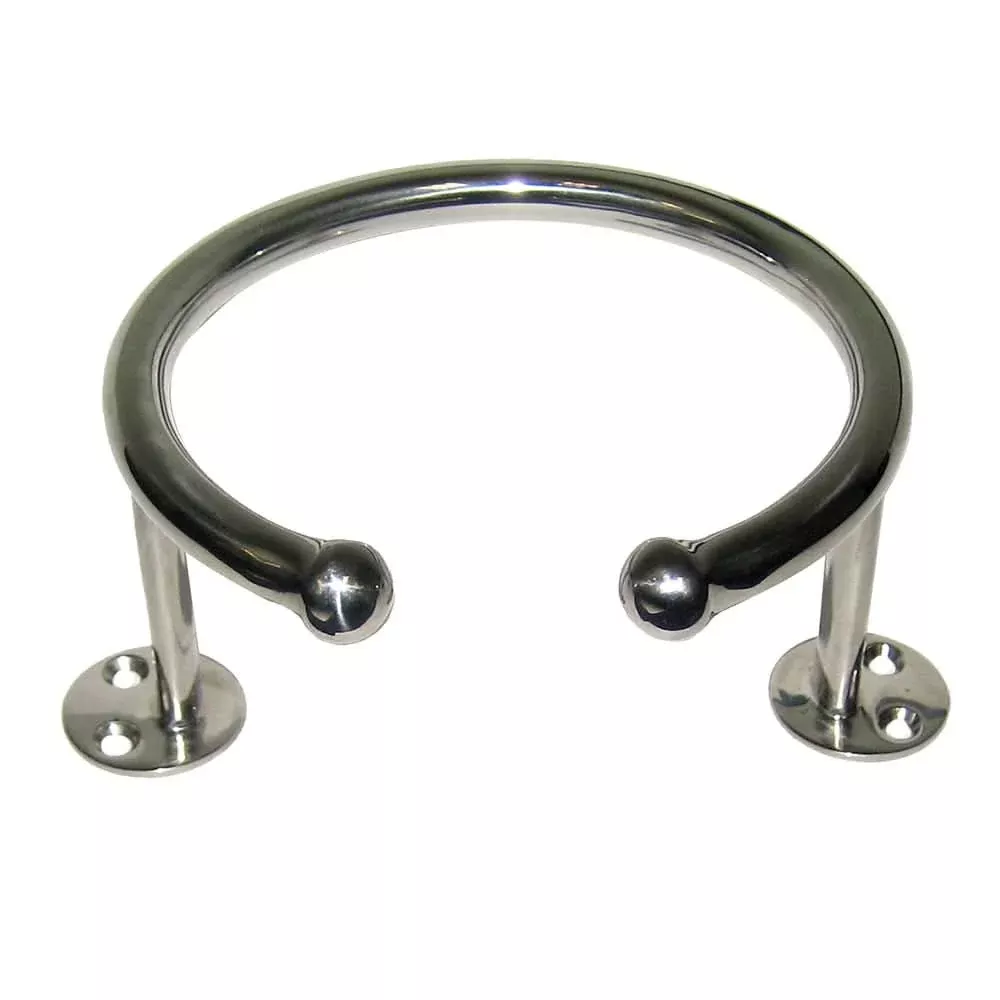 Whitecap Top Mount Ring SS Cup Holder - 1-Drink - Base Mount - S-3516