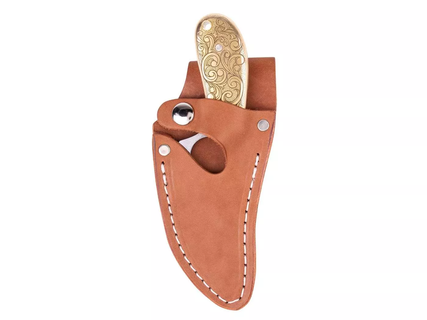 Whiteknuckler Convertible C7 - 10 oz Doubloon Stonewashed 154CM, Chestnut, Fixed Blade