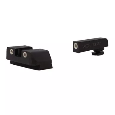 WILLIAMS Triton Classic Series White Night Sights for Glock 17, 19/19x, 22, 23, 24, 26, 27, 33, 34, 35, 37, 38, 39, 45 (694293)