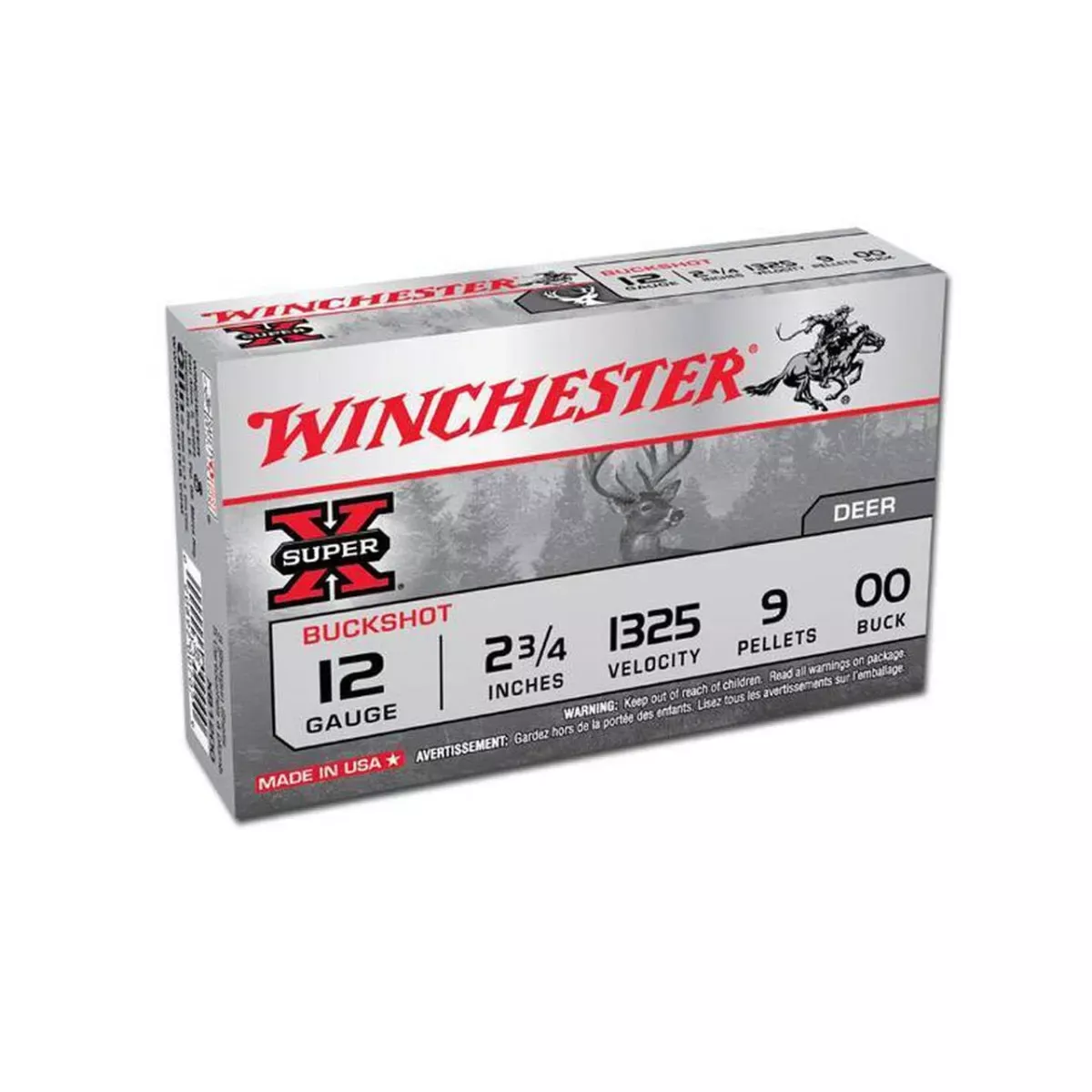 Winchester 12ga 2-3/4" 00BK 5rd box