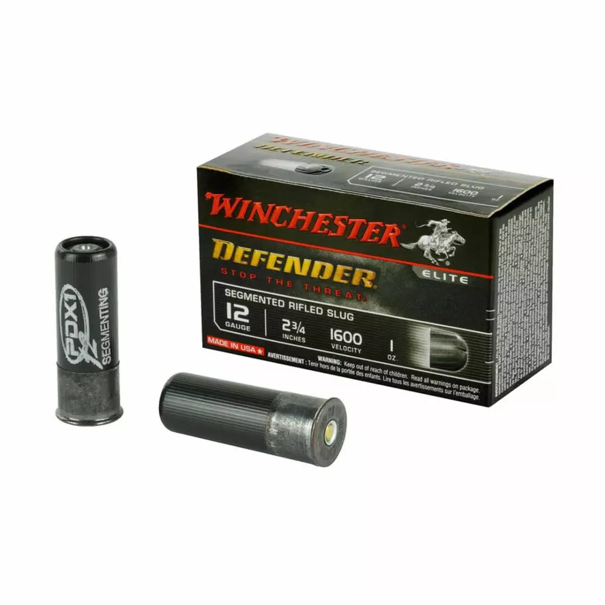 Winchester 12ga 2-3/4" Defender Slug 10rd