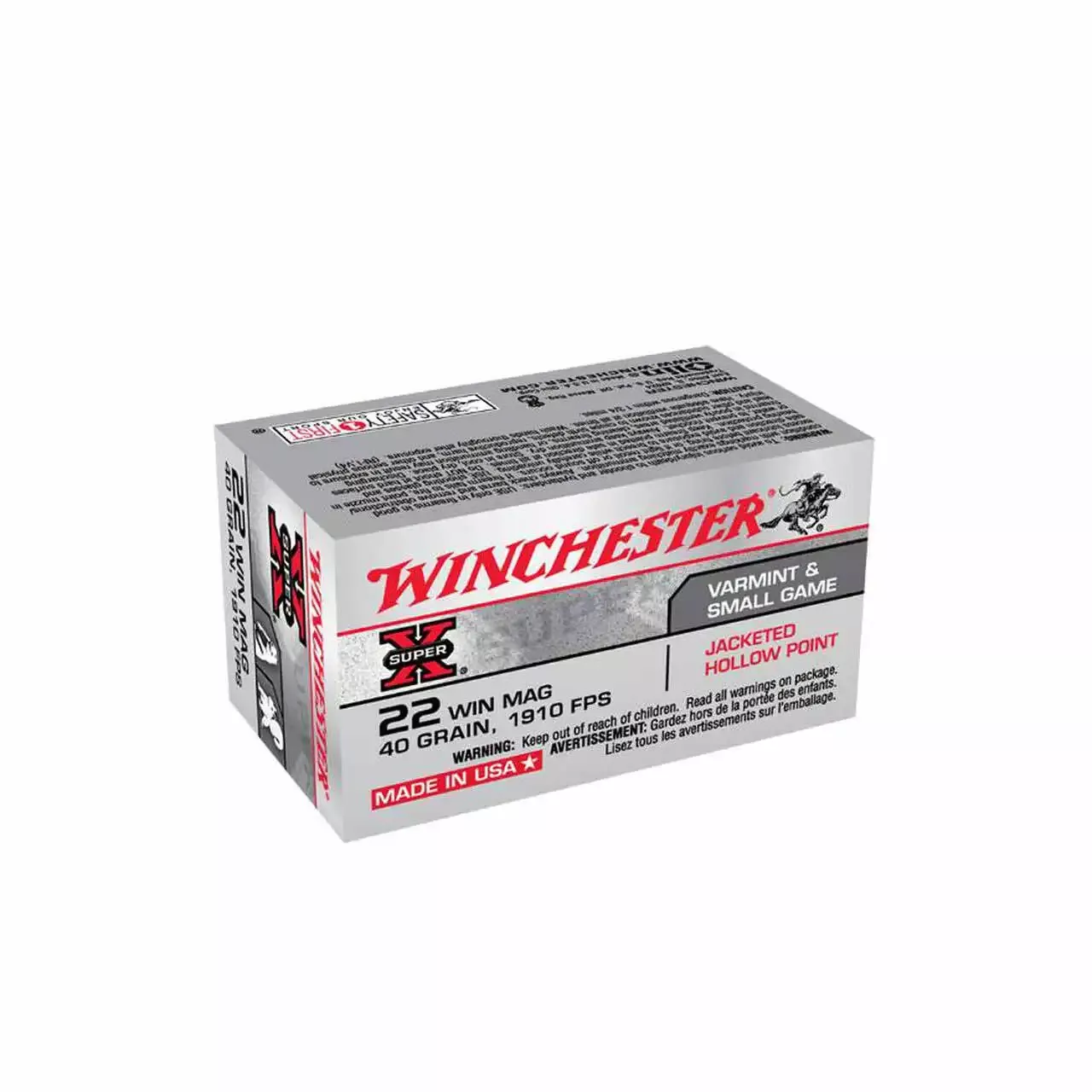 Winchester 22 Mag 40gr JHP 50rd