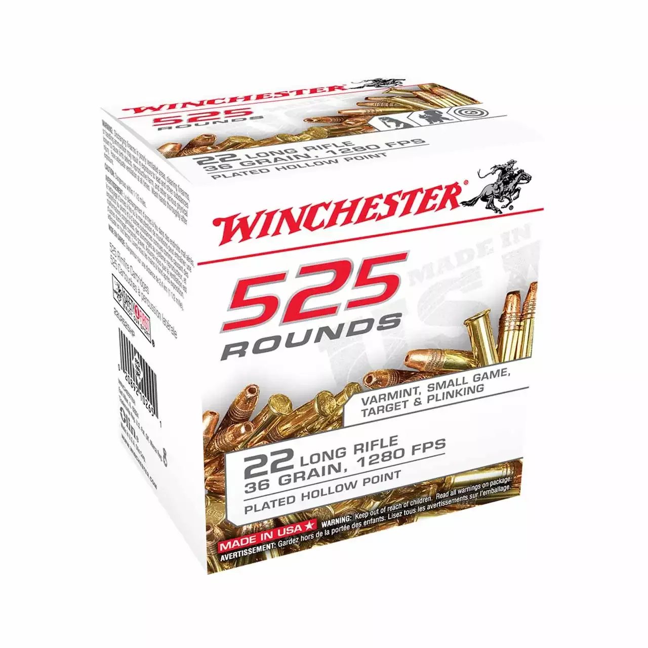Winchester 22lr 36gr HP 525rd Box