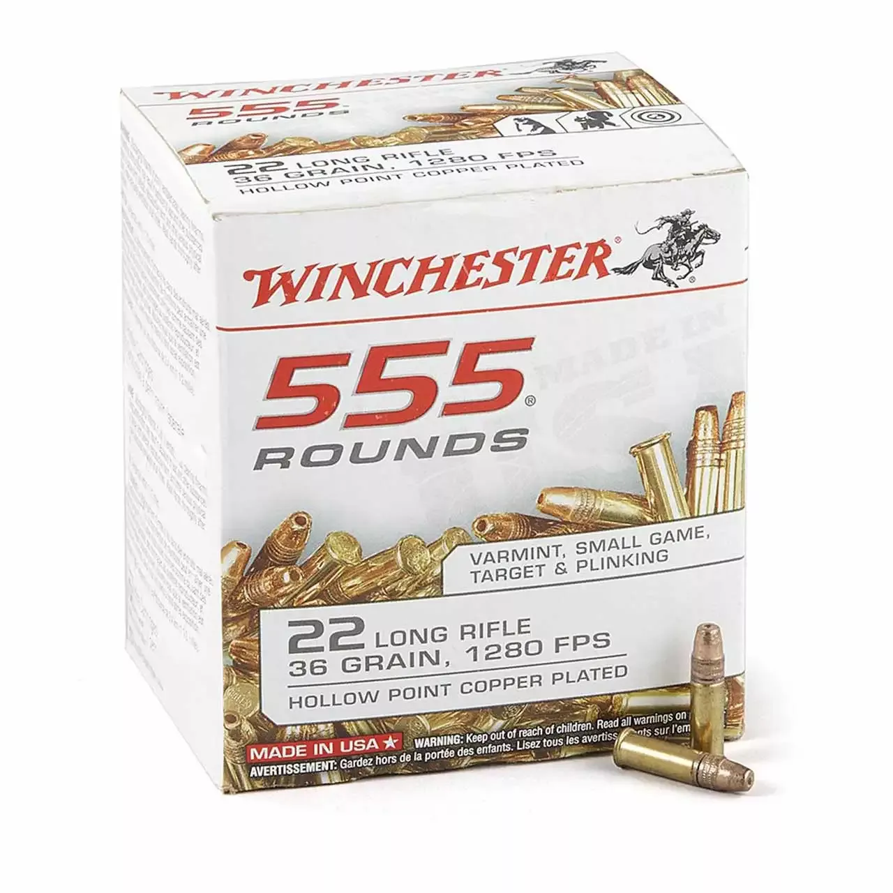 Winchester 22lr 36gr HP 555rd