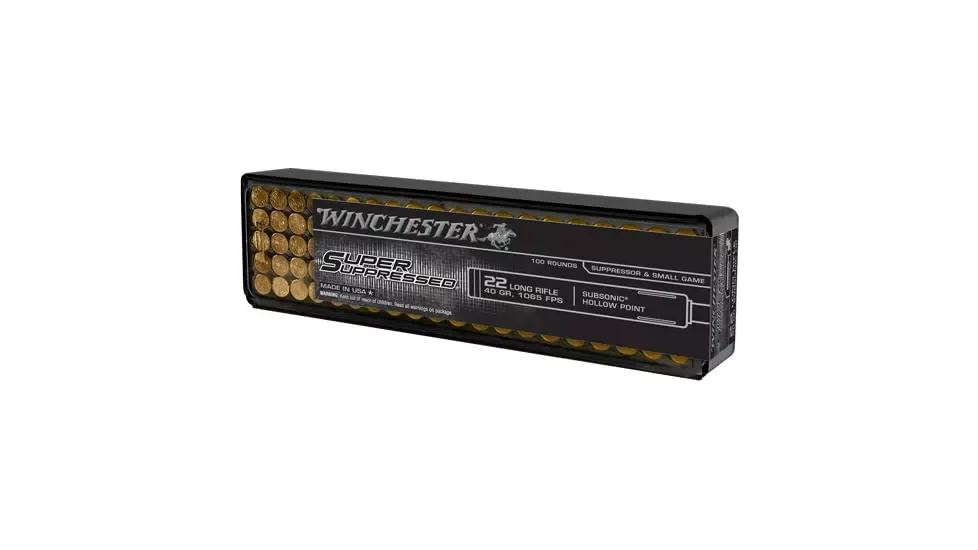 Winchester 22lr 40gr HP Suppressed 100rd-Box