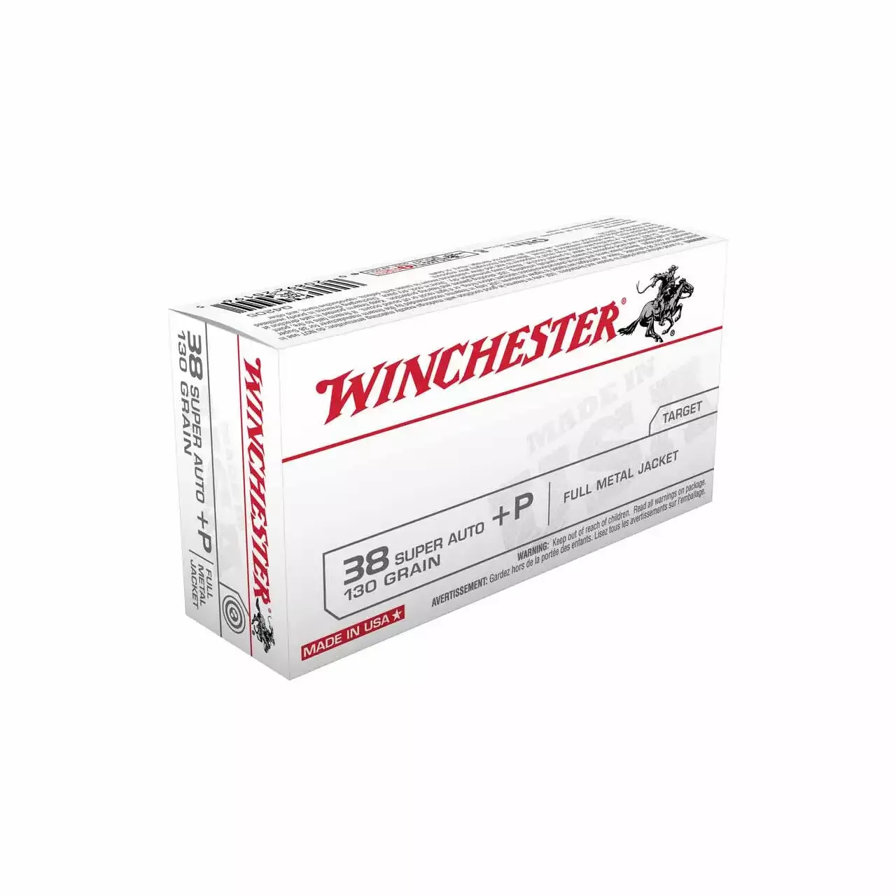 Winchester 38 Super +P 130gr FMJ