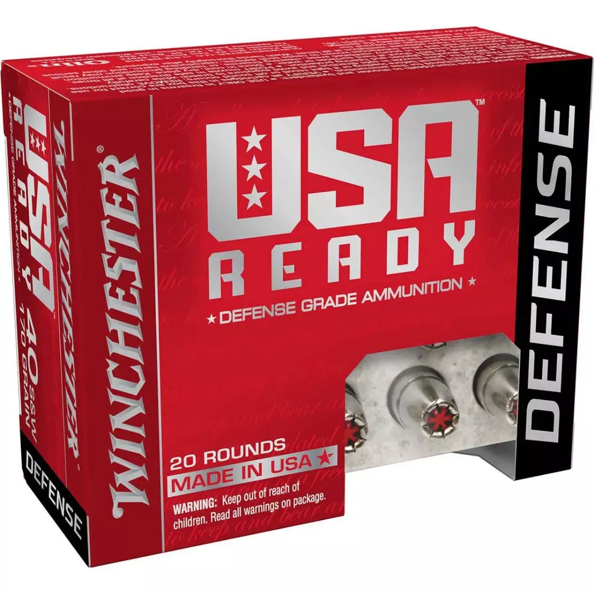Winchester 40 S&W 155gr HEX-VENT HP 20rd