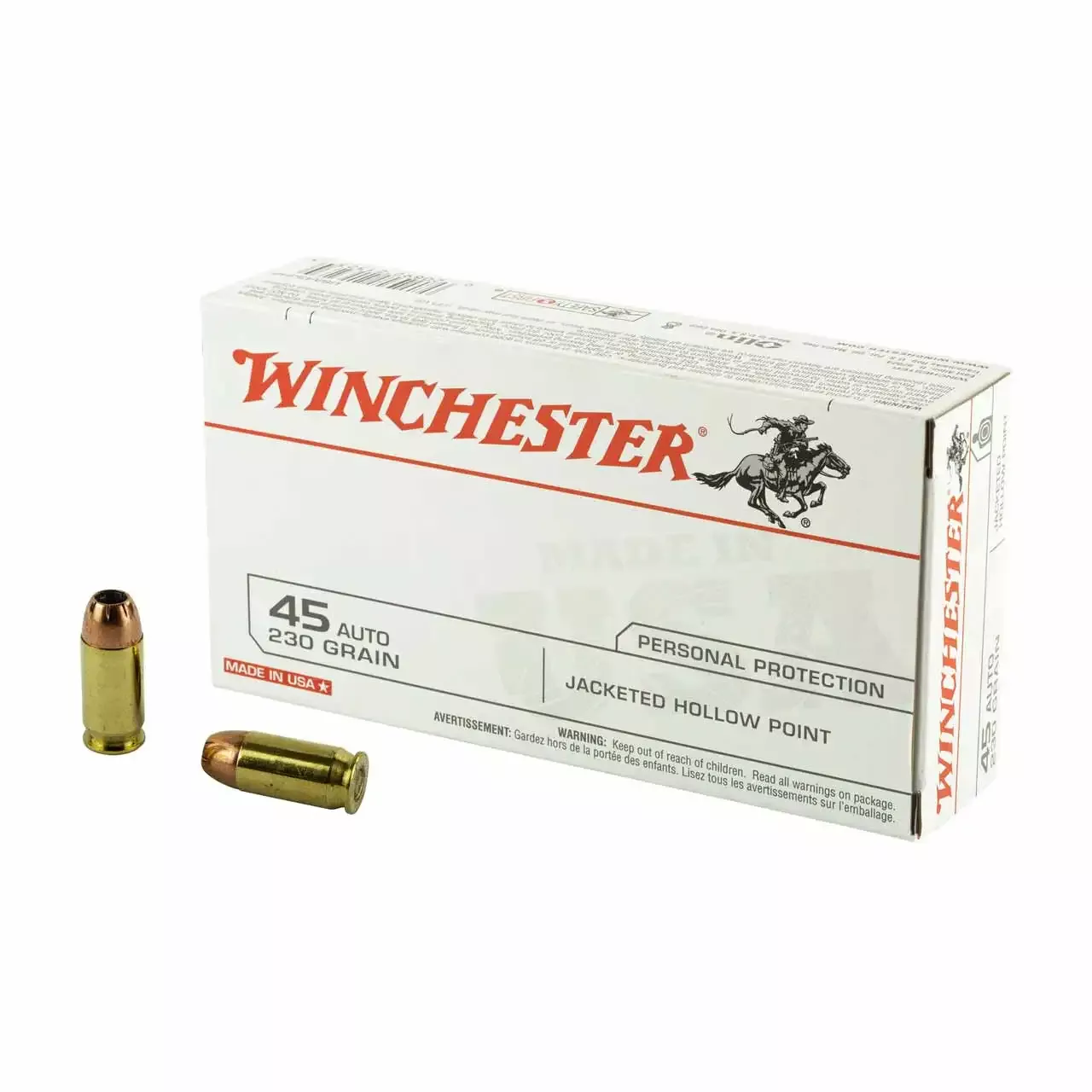 Winchester 45 ACP 230gr JHP 50rd-Box