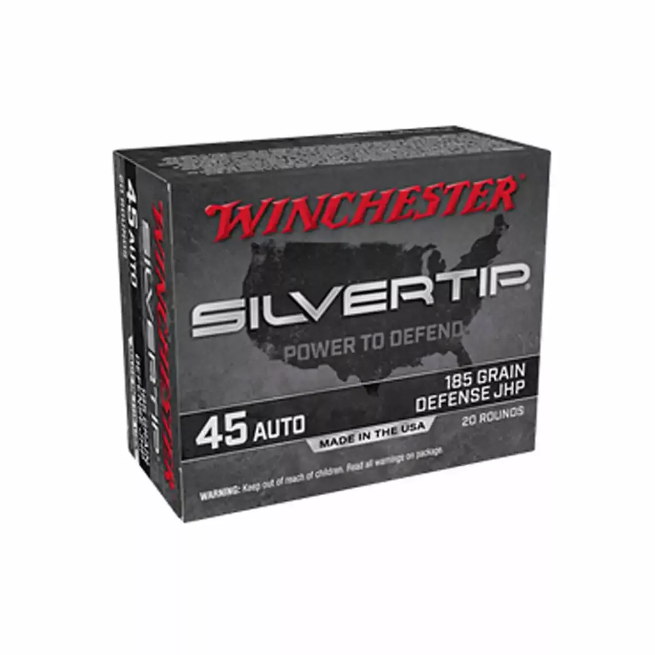 Winchester 45ACP 185gr Silvertip HP 20rd - Box