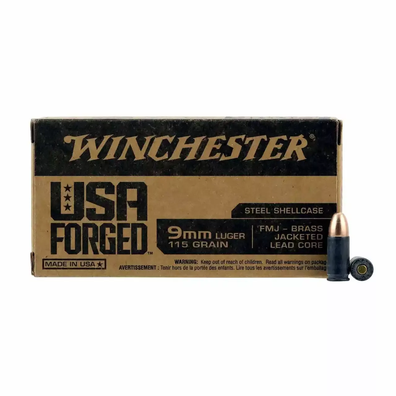 Winchester 9mm 115gr FMJ 50rdBox