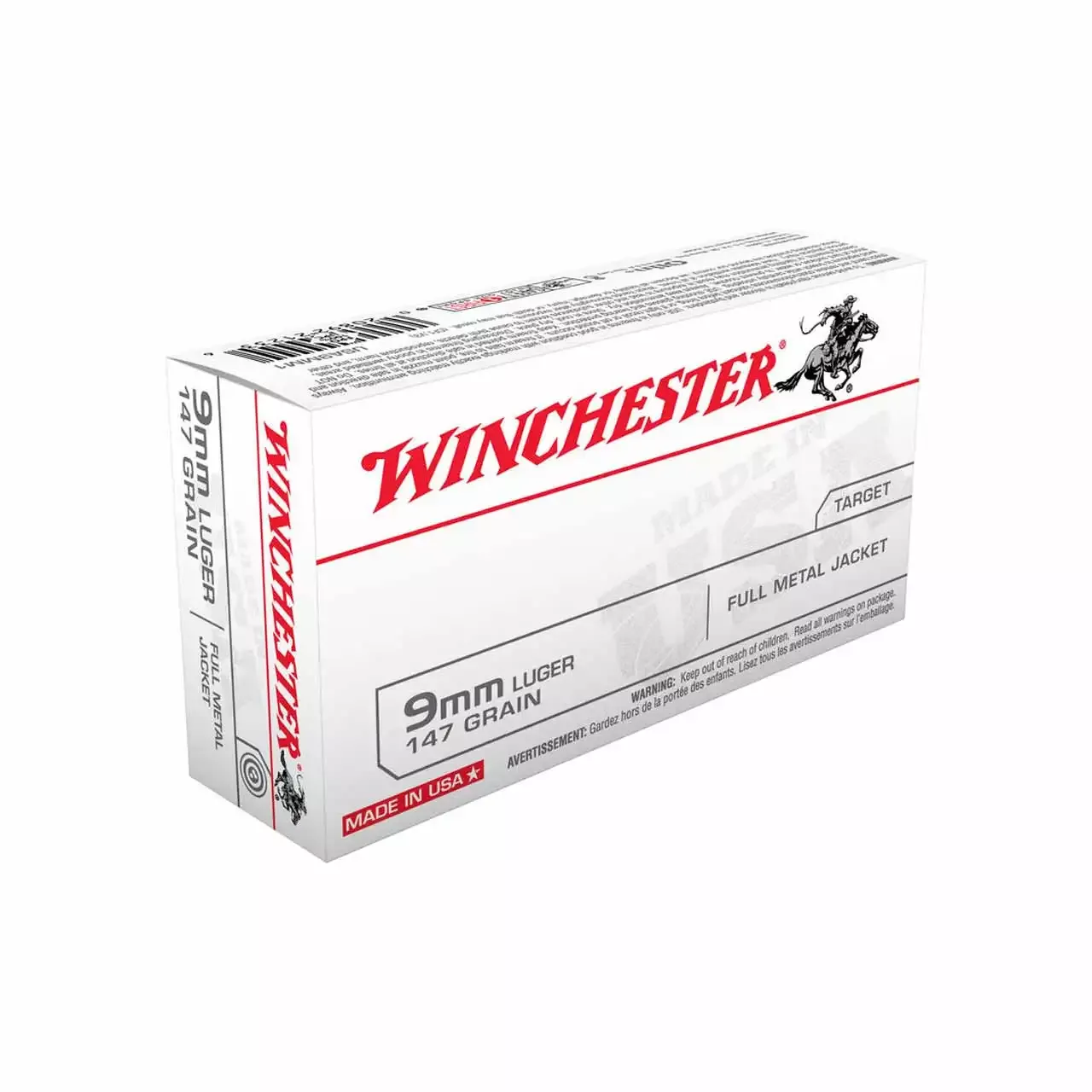 Winchester 9mm 147gr FMJ 50rd - Box