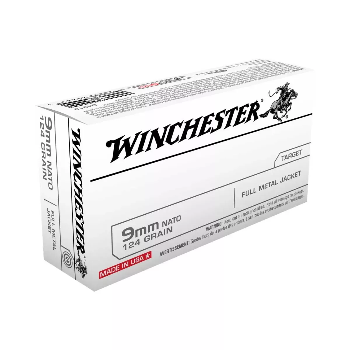 Winchester 9MM NATO 124GR FMJ 5rd