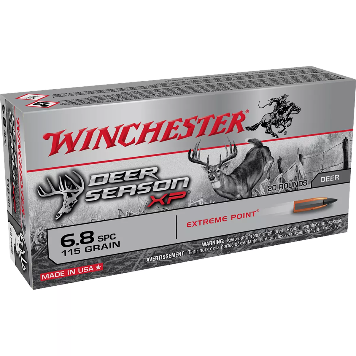 Winchester Deer Season XP 6.8 SPC 115 Gr 20/Box
