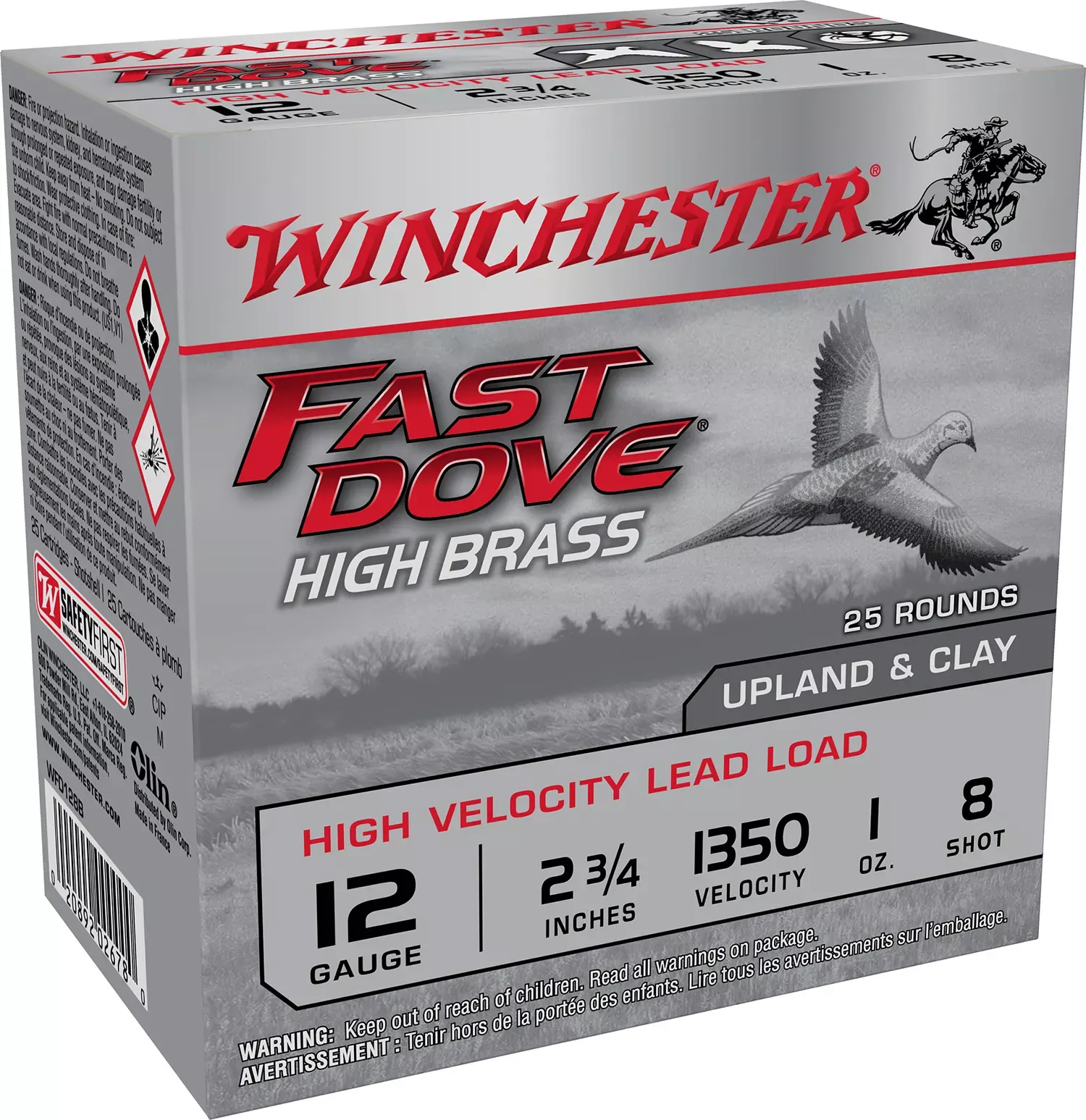 Winchester Fast Dove & Clay 12 GA 2.75″ 1 oz. 8 Shot 25/Box