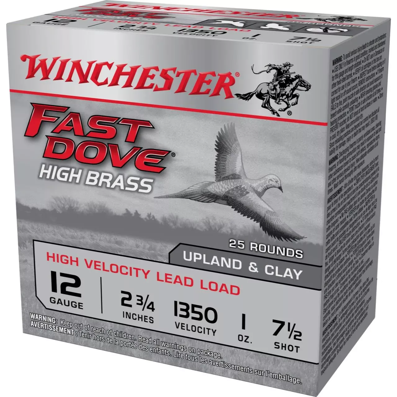 Winchester Fast Dove and Clay 12 GA 2.75" 25/Box