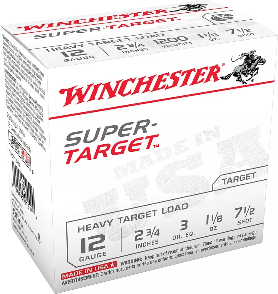 Winchester Super-Target Heavy 12 GA 2.75" 1-1/8 oz. 7.5 Shot 25/Box