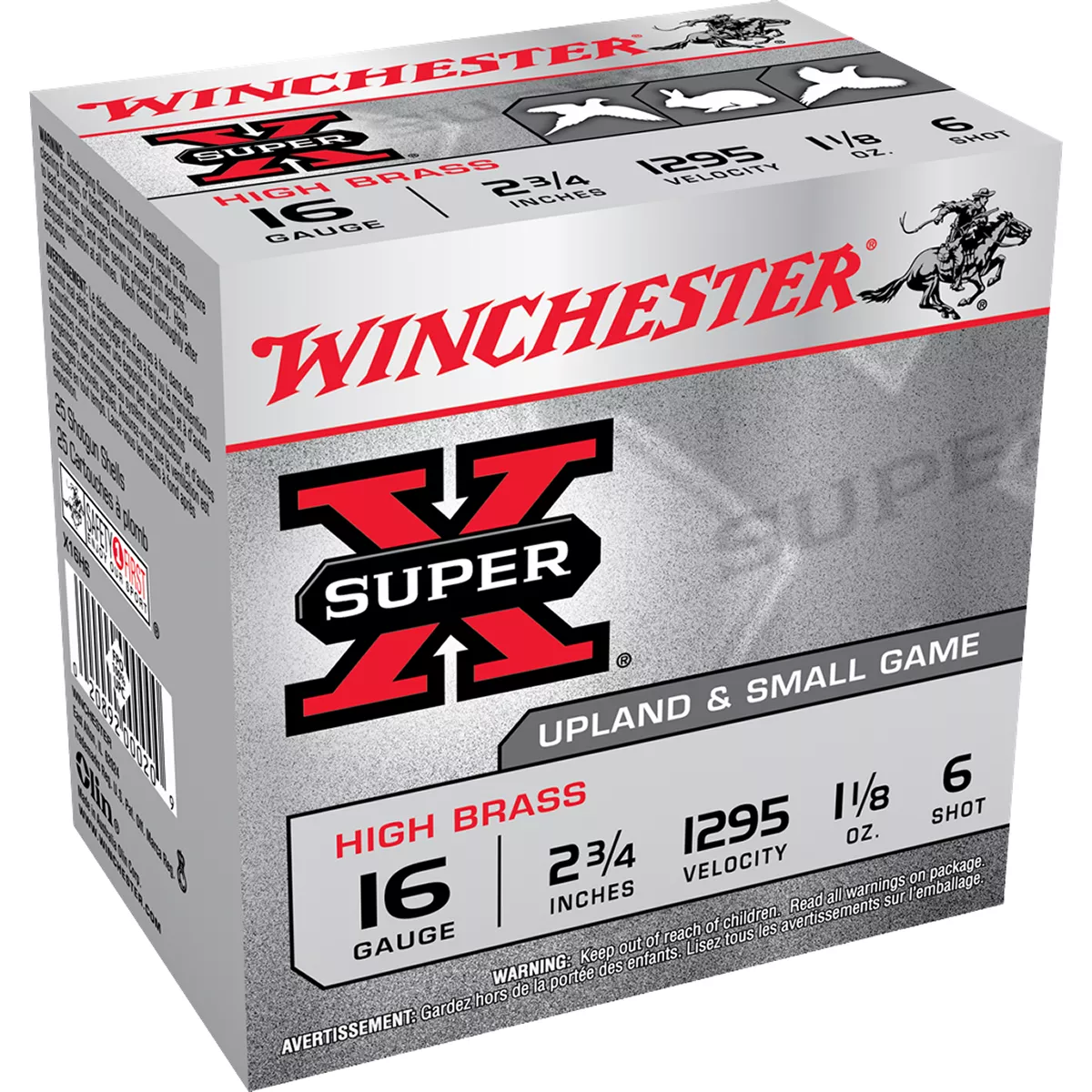 Winchester Super-X Upland and Small Game 16 GA 2-3/4″ 6 Shot 25/Box