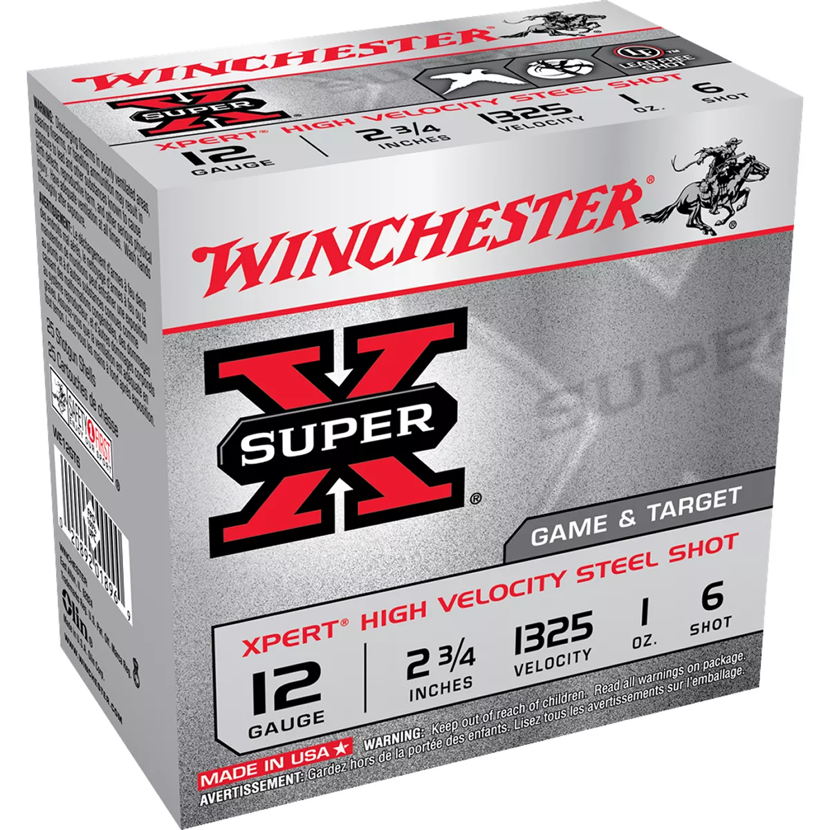Winchester Super-X Xpert Steel Game Load 12 GA 2-3/4″ 6 Shot 25/Box