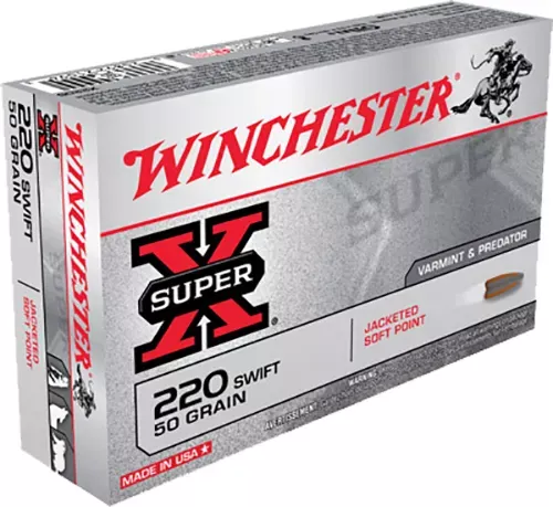 Winchester Super X220 Swift 50 Gr. Jacketed Soft Point 20/Box